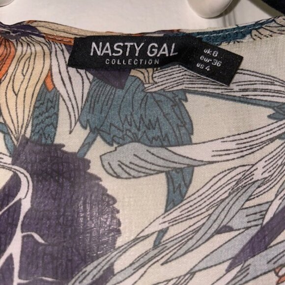 Flowered Maxi Coverup - Picture 2 of 4